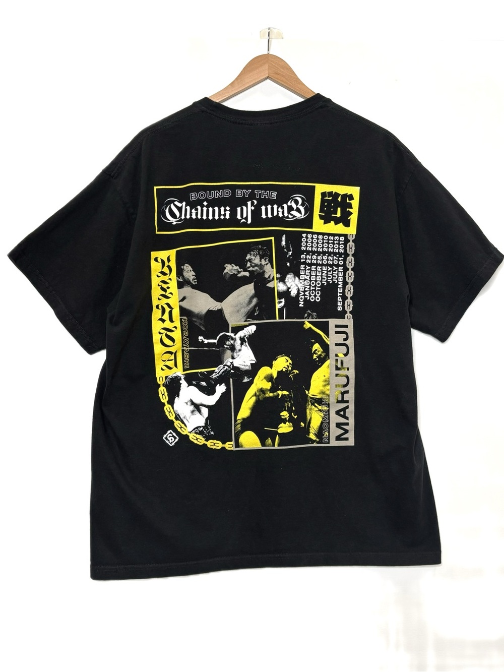 Naomichi Marufuji X Kenta Kobayashi Pro Wrestling Graphic Tee Mens Size XL Black